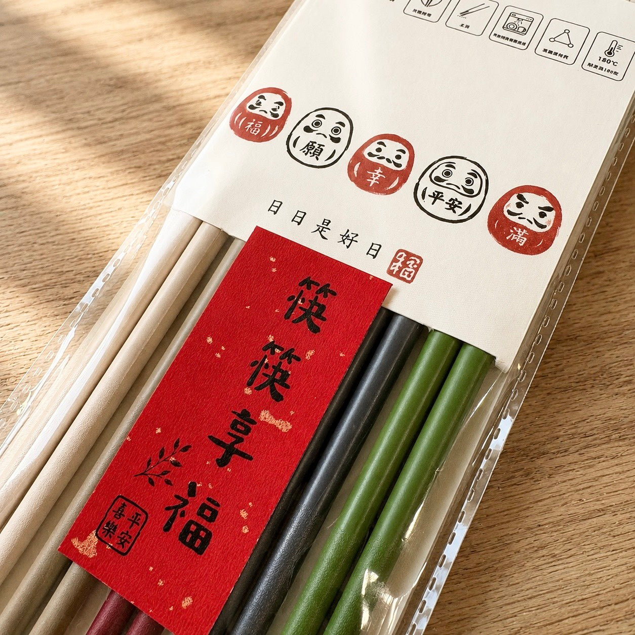 現貨秒發 ⚡ 筷筷享福 筷子 日式合金筷 防滑 耐高溫 餐具 可機洗 入厝禮 桌上禮
