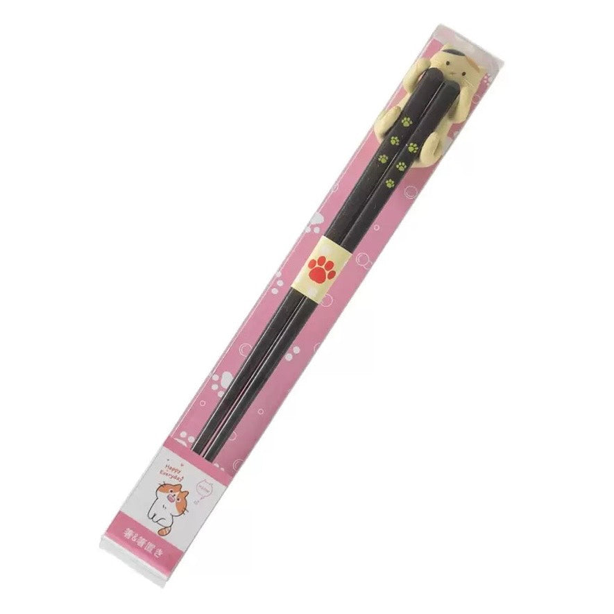 現貨秒發 ⚡ 日本進口 貓咪筷組 餐具禮物 貓咪筷架 筷筷享福 木筷 筷子 餐具 入厝禮 桌上禮 婚禮小物