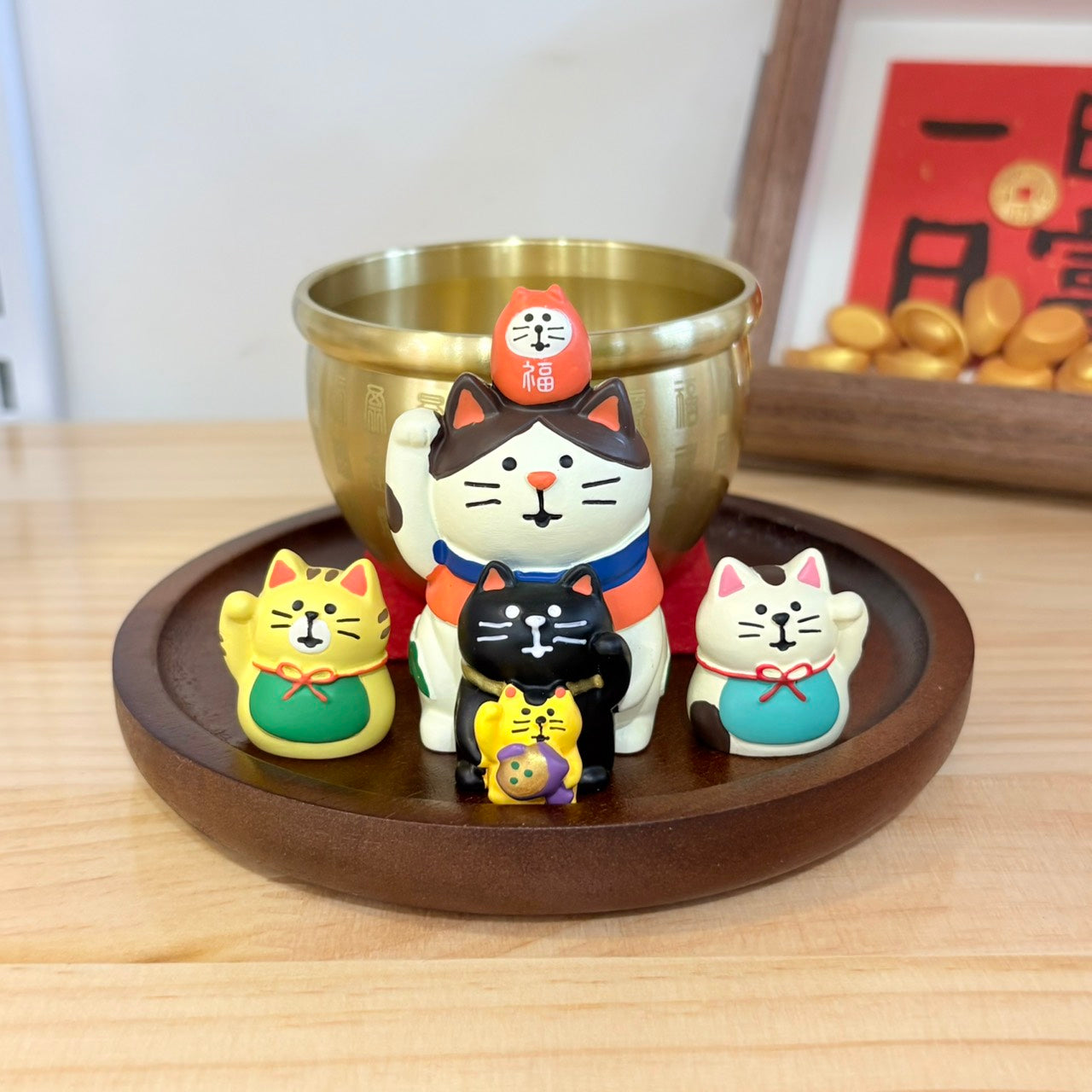 好宅現貨⚡ zakka 招財貓 聚寶盆 水晶樹 擺件 裝飾品 家居 玄關裝飾 喬遷新居 禮品 入厝禮 生日禮物 招財小物