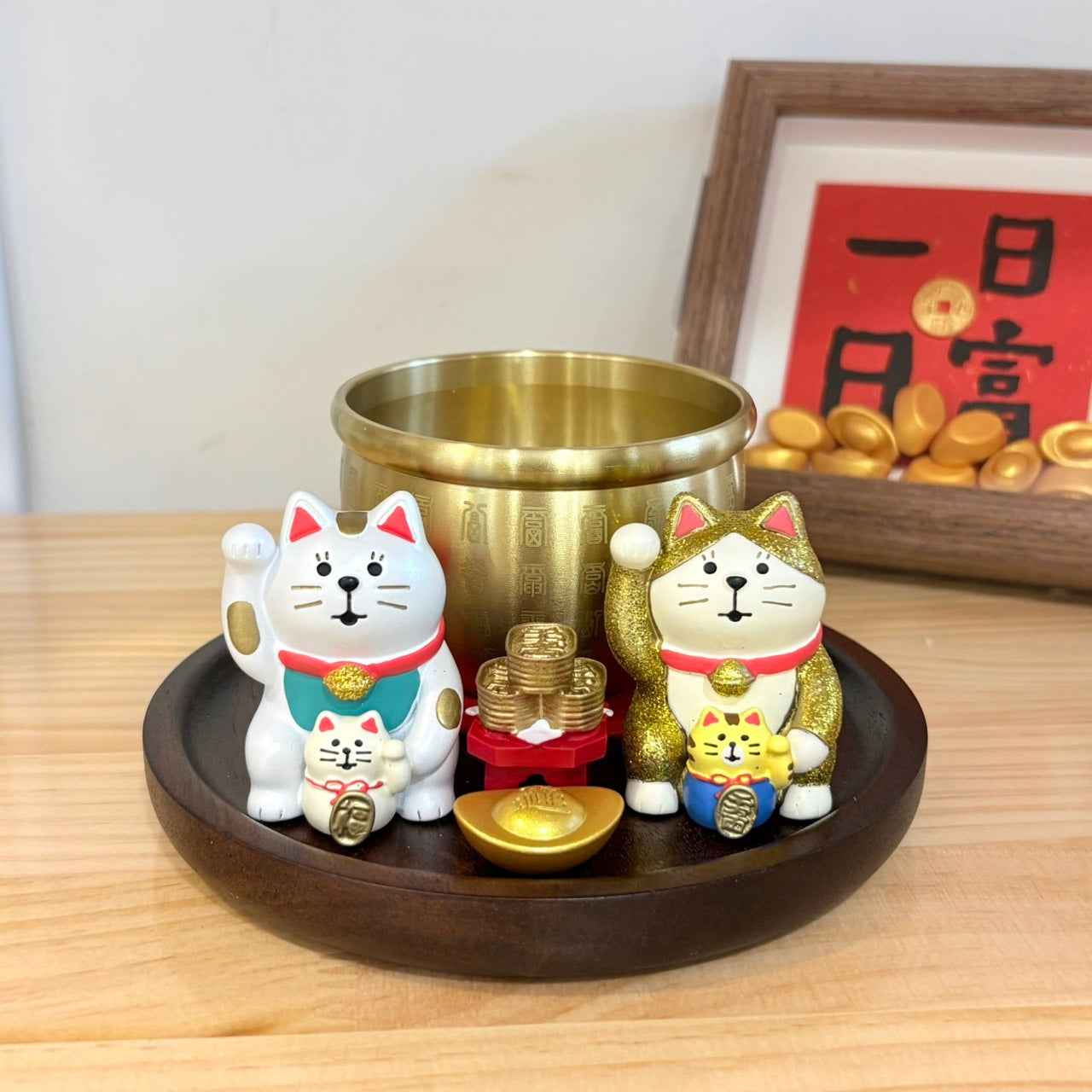 好宅現貨⚡ zakka 招財貓 聚寶盆 水晶樹 擺件 裝飾品 家居 玄關裝飾 喬遷新居 禮品 入厝禮 生日禮物 招財小物