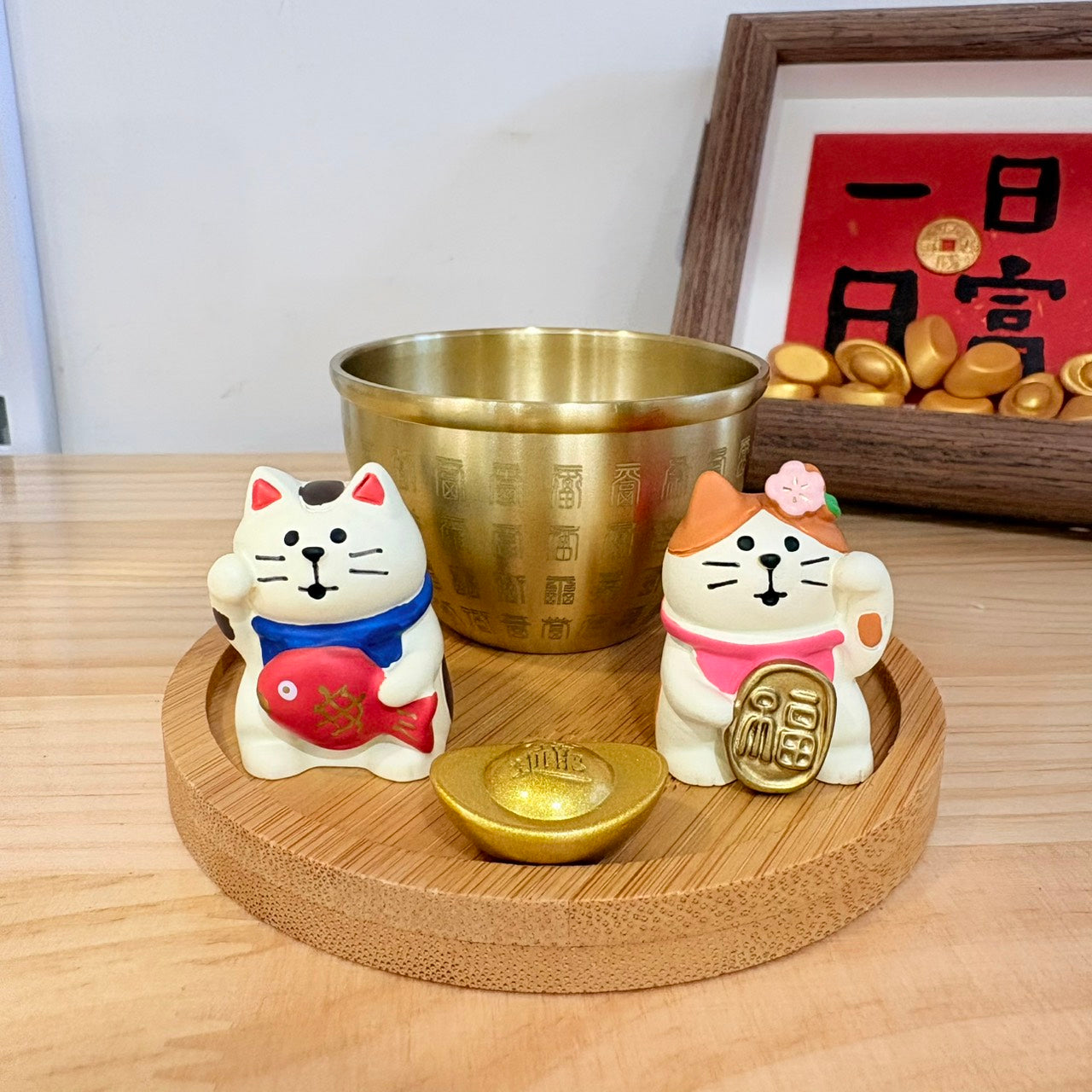 好宅現貨⚡ zakka 招財貓 聚寶盆 水晶樹 擺件 裝飾品 家居 玄關裝飾 喬遷新居 禮品 入厝禮 生日禮物 招財小物