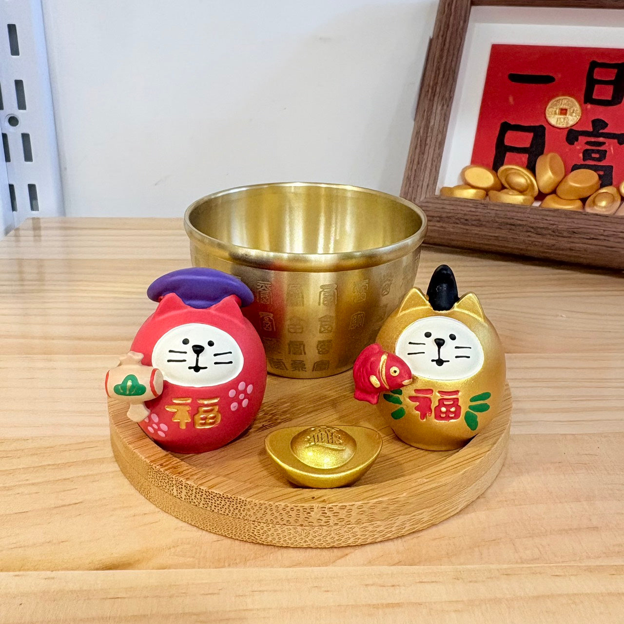 好宅現貨⚡ zakka 招財貓 聚寶盆 水晶樹 擺件 裝飾品 家居 玄關裝飾 喬遷新居 禮品 入厝禮 生日禮物 招財小物