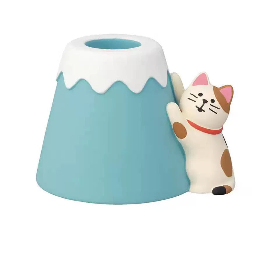 好宅現貨⚡ Zakka 貓 筆筒 手機支架 名片架 達摩貓 招財小物 裝飾品 玄關裝飾 喬遷新居 禮品 入厝禮 生日禮物 招財小物