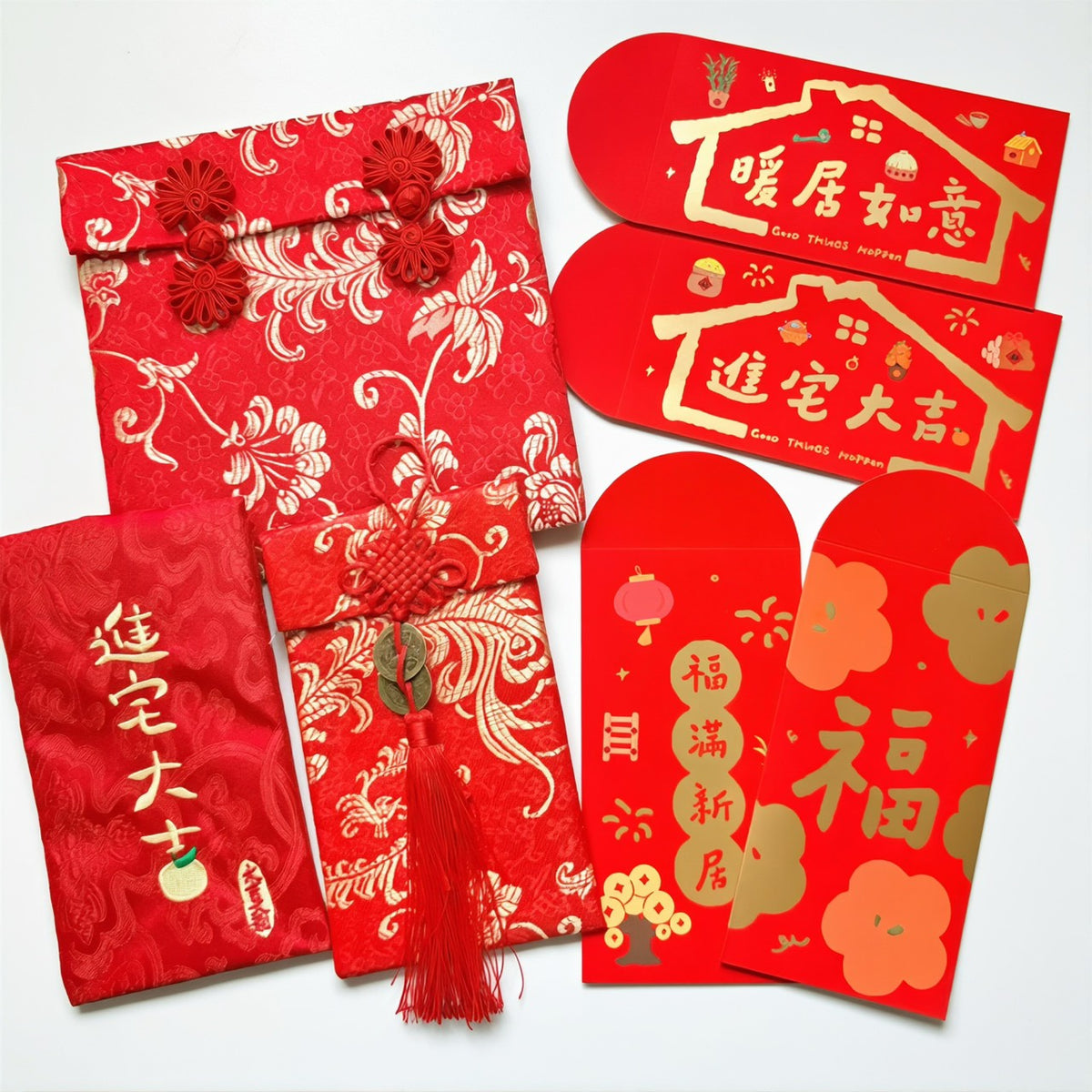 現貨秒發⚡入厝紅包 布質紅包 大面額紅包 喬遷 入厝禮 入厝儀式 柴米油鹽醬醋茶 喬遷之喜 入宅七寶 開門七寶 喜慶用品