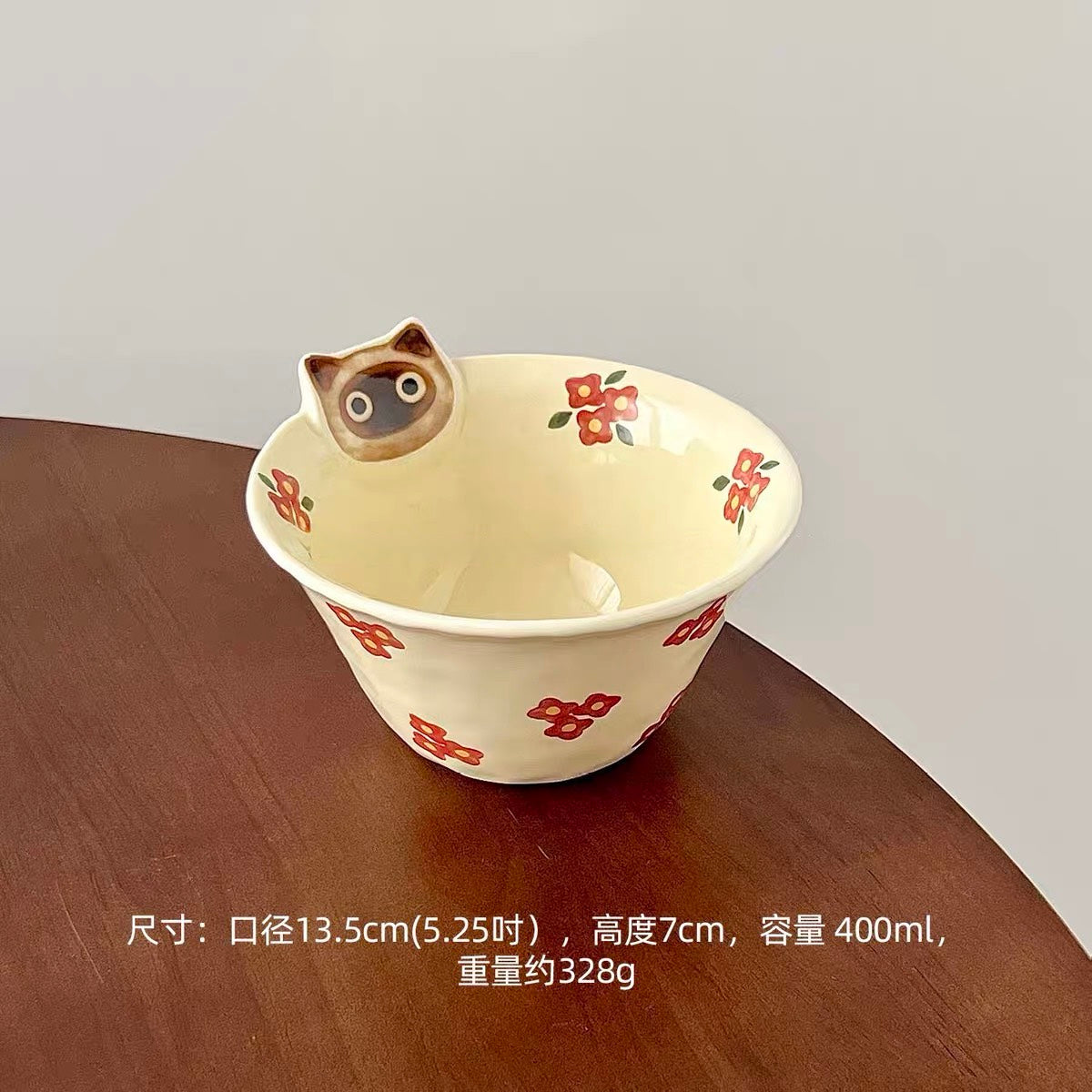 現貨秒發 ⚡ 立體貓咪花朵碗 陶瓷盤 陶瓷碗 貓咪造型餐具 碗公 泡麵碗 湯麵碗 飯碗 點心碗 優格碗 拍照道具