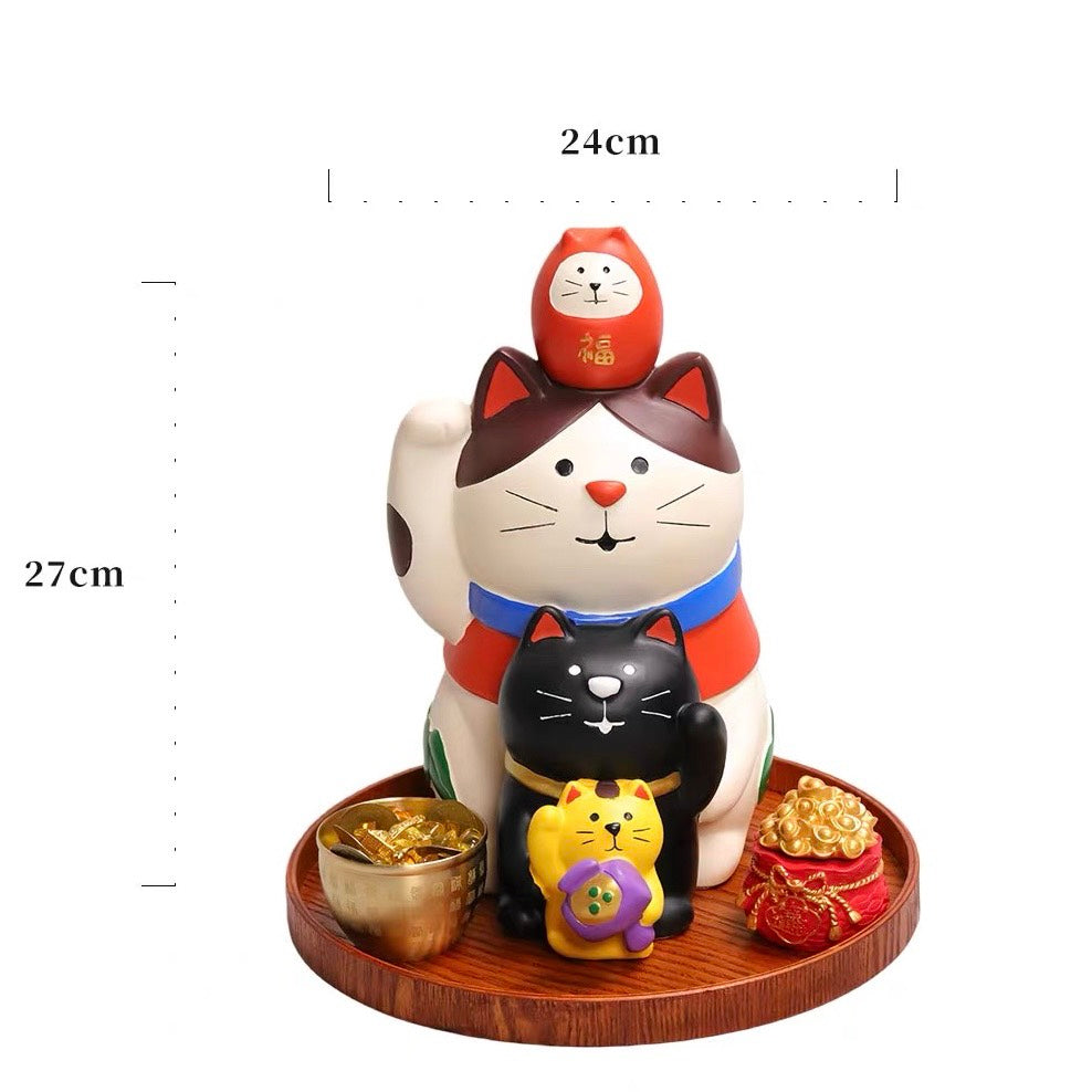 好宅現貨 🏠 zakka 招財貓 擺件 裝飾品 家居 玄關裝飾 喬遷新居 禮品 入厝禮 生日禮物 招財小物