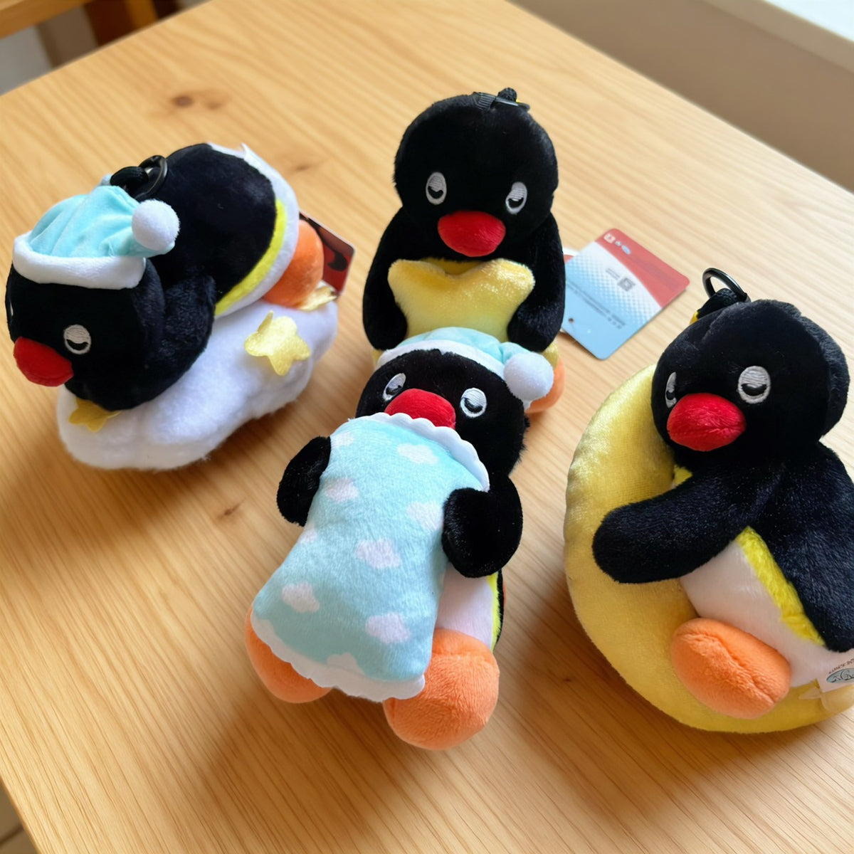 現貨秒發 ⚡ 優邁 正版 PINGU 晚安甜夢系列 毛絨掛件 娃娃吊飾 PINGA 企鵝娃娃 包包掛件吊飾 禮物