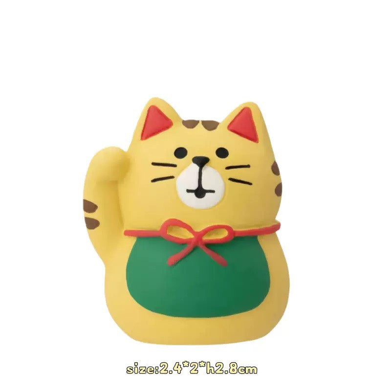 現貨秒發 ✨ 招財福系列 日式貓 zakka 招福 DIY 潮玩擺件 新年禮物 公仔 造景小擺件 招財貓擺飾 微縮模型