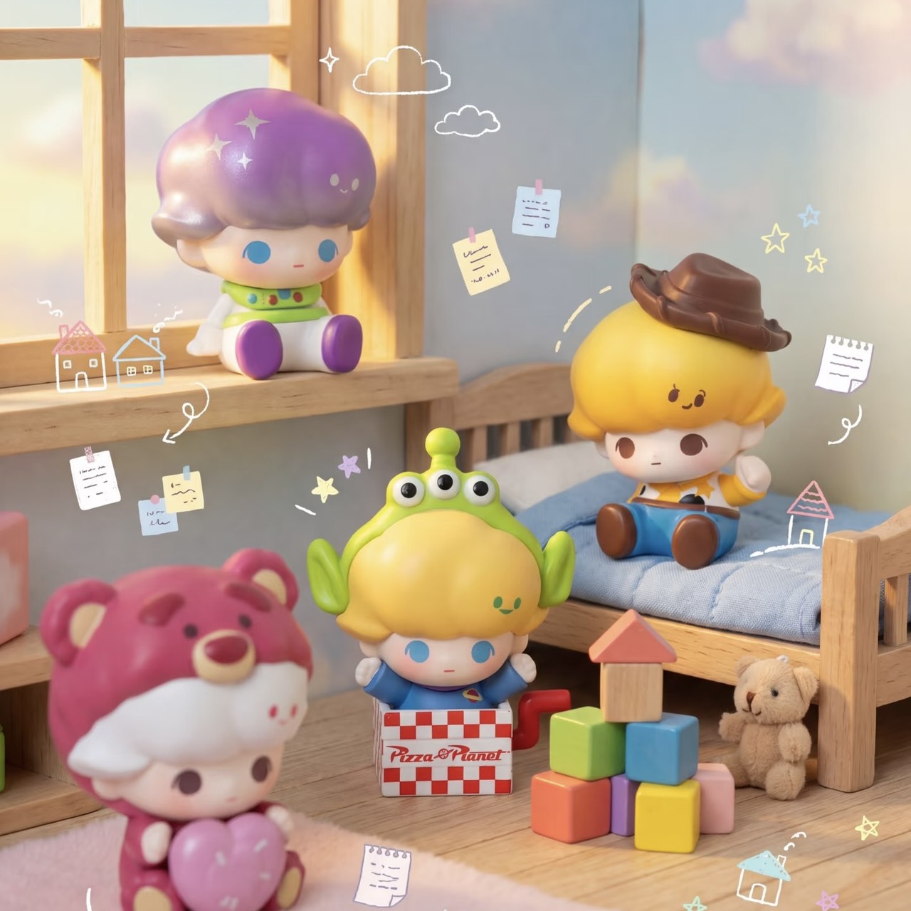 快速預購 ✅Dimoo Pixar 皮克斯 "萌粒" 確認款 POPMART 泡泡瑪特 盲盒 公仔 隱藏 火箭三眼仔