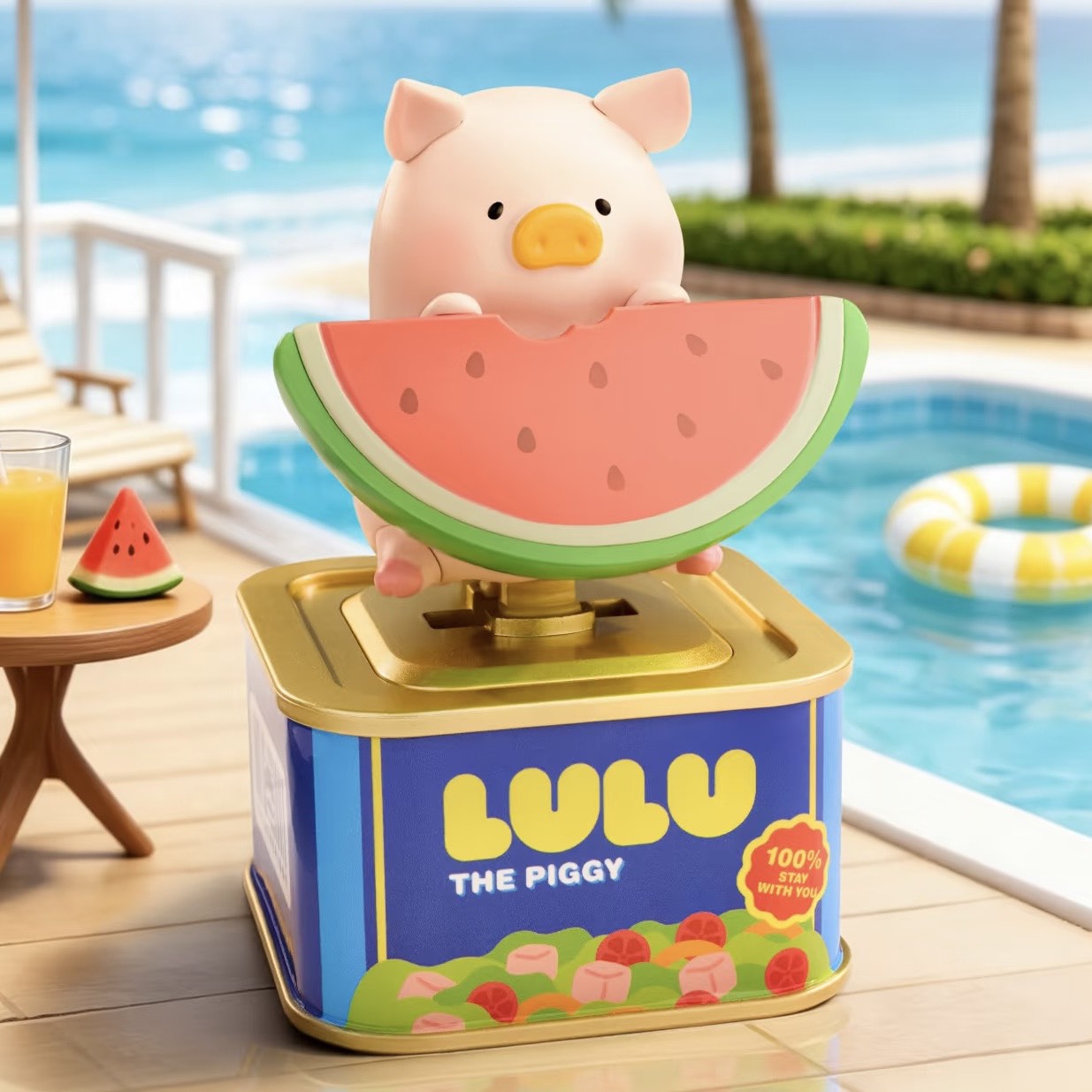 快速預購 ✅ Lulu豬 放假Lu 光動 確認款 toyzeroplus 盲盒 公仔 搖擺 馬上放假 自由游泳