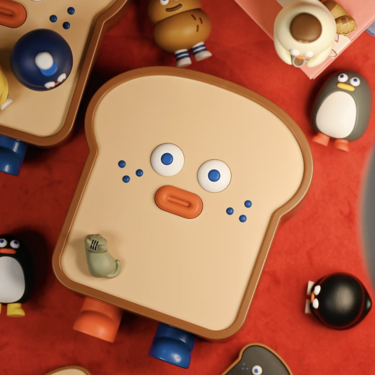 現貨在台 ✅ 正版 吐司兄弟 萌粒 吐司盒 盲盒 端盒 三入 超可愛外盒 呆萌 限量 公仔