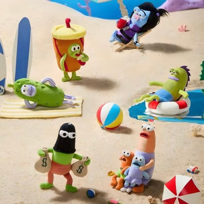 現貨在台 ✅ 正版 X11 比奇堡的居民 盲盒 端盒 毛絨掛件系列 娃娃 掛飾 醜萌 熱門 公仔