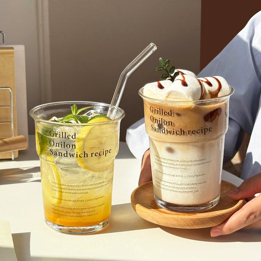 好宅選品 🏠 ins 字母咖啡杯 玻璃杯 飲料杯(未完成上架