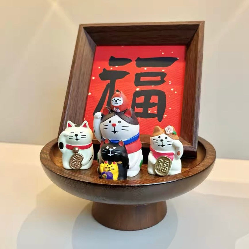 好宅選品 🏠 招財貓 擺件 客廳桌面 裝飾品 家居 玄關裝飾 喬遷新居 禮品 組合