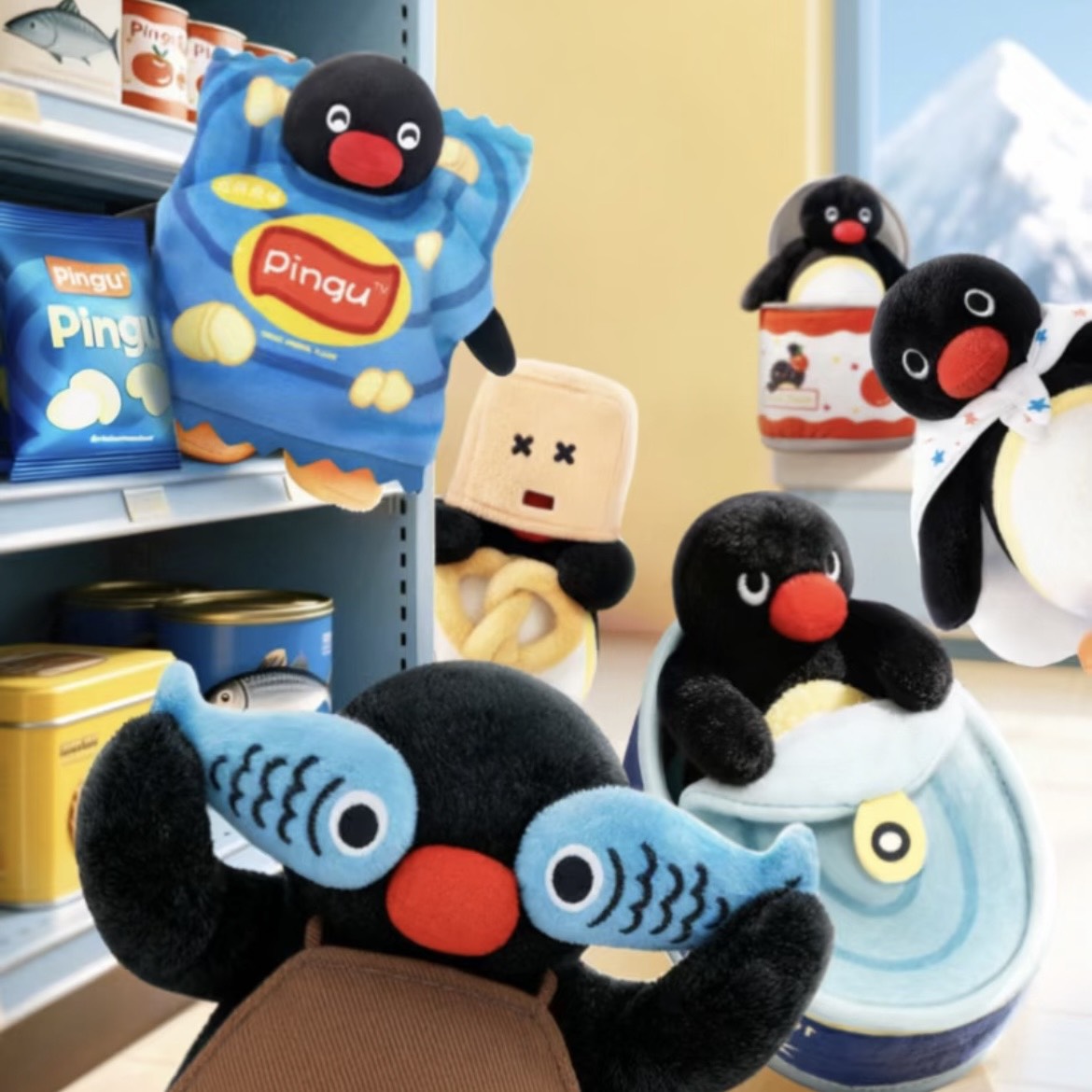 現貨秒發🔥 正版 Pingu 躲貓貓系列 盲盒 確認款 端盒 毛絨掛件系列 娃娃 掛飾 企鵝娃娃