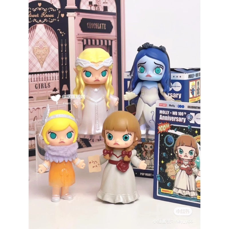 快速預購 ⚡️ Molly 華納100週年 確認款 湯姆貓 傑利鼠 安娜貝爾 公仔 泡泡瑪特 華納 端盒 黑客帝國 隱藏