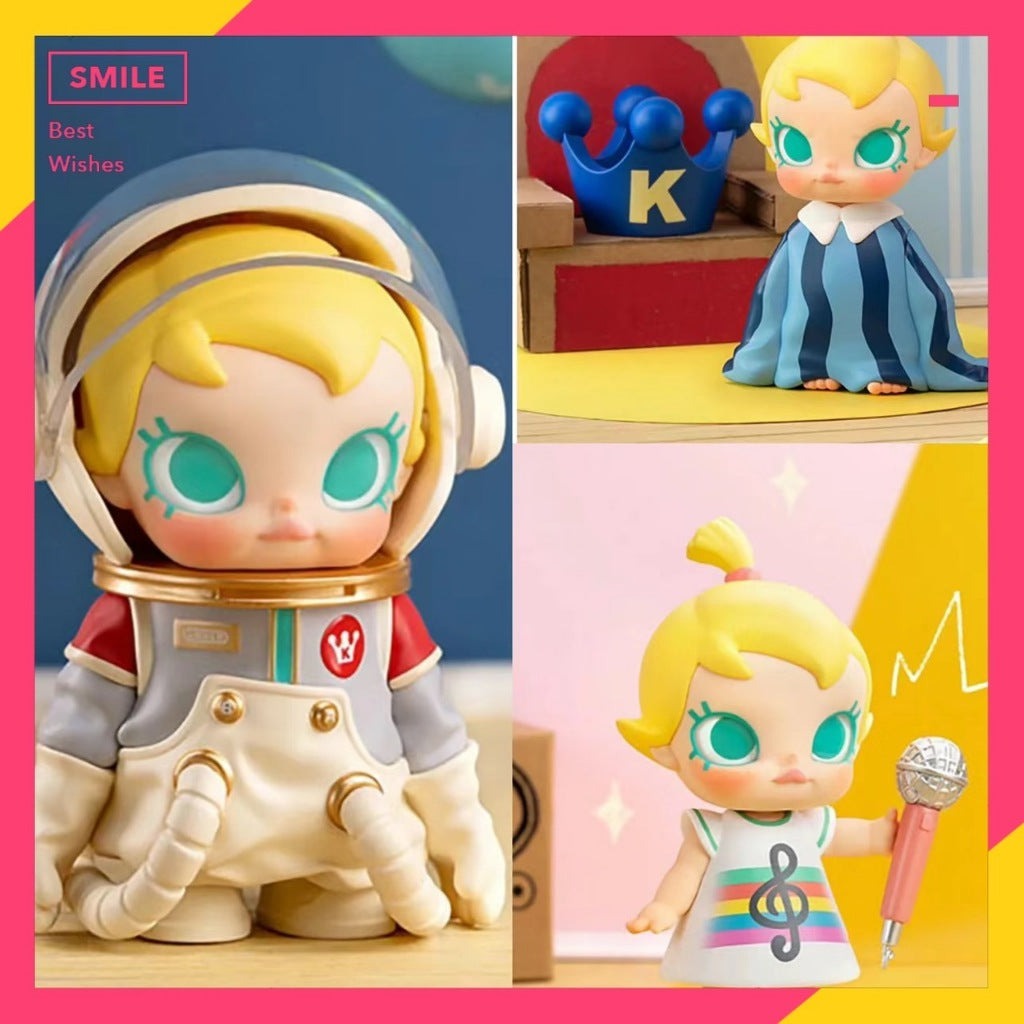 快速預購 🔥 MOLLY 當我三歲時 確認款 POPMART 泡泡瑪特 皇冠特大號 茉莉 公仔 盲盒 隱藏 太空初計畫