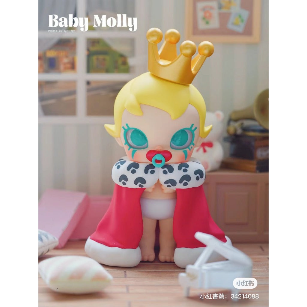 快速預購 🔥 MOLLY 當我三歲時 確認款 POPMART 泡泡瑪特 皇冠特大號 茉莉 公仔 盲盒 隱藏 太空初計畫