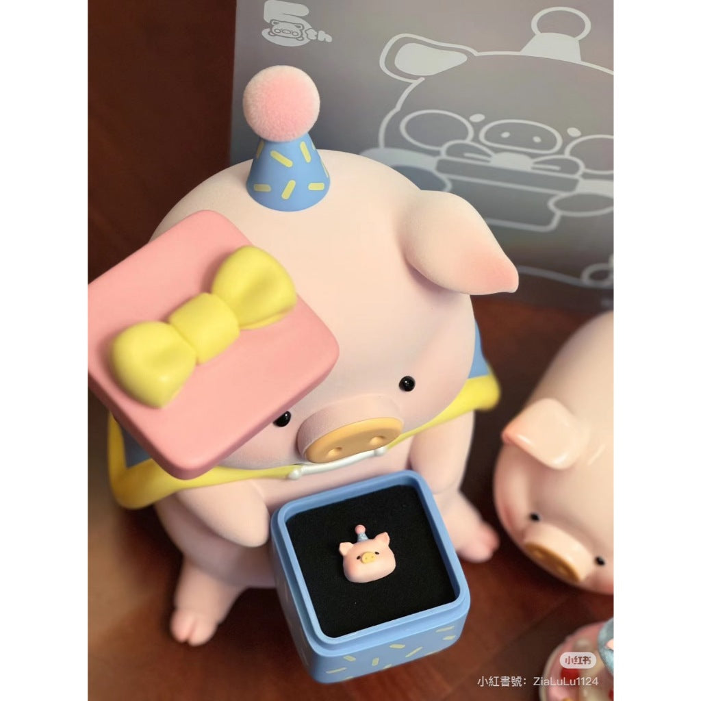 快速預購 ✅ Lulu豬 生日蛋糕套組 五周年紀念款3XL 五周年 罐頭豬 52toys 生日吊卡 公仔 盲盒 擺件