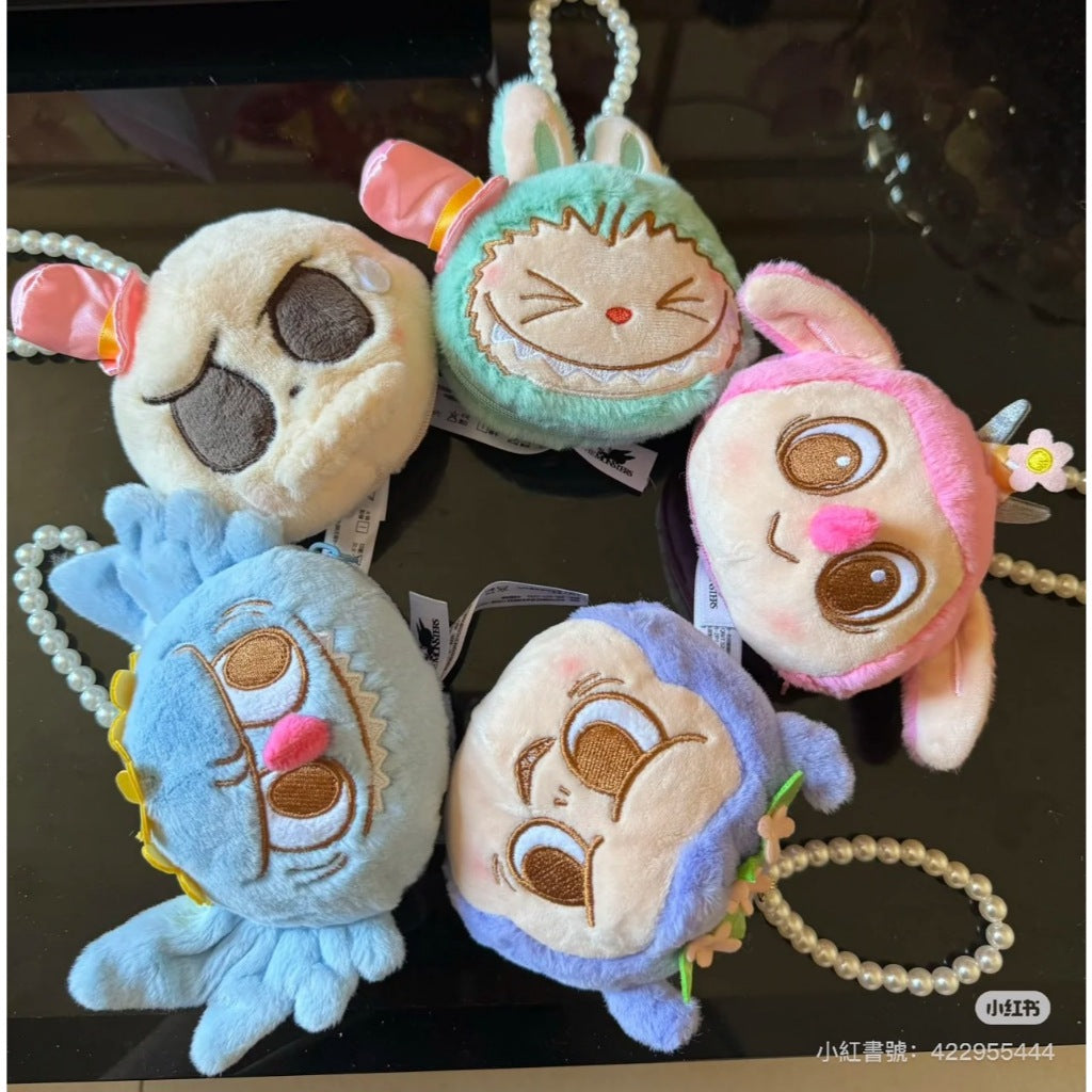 快速預購✅ Labubu 派對毛絨翻翻樂 毛絨掛件 吊飾 確認款 盲抽 泡泡瑪特 popmart  MOKOKO  娃娃
