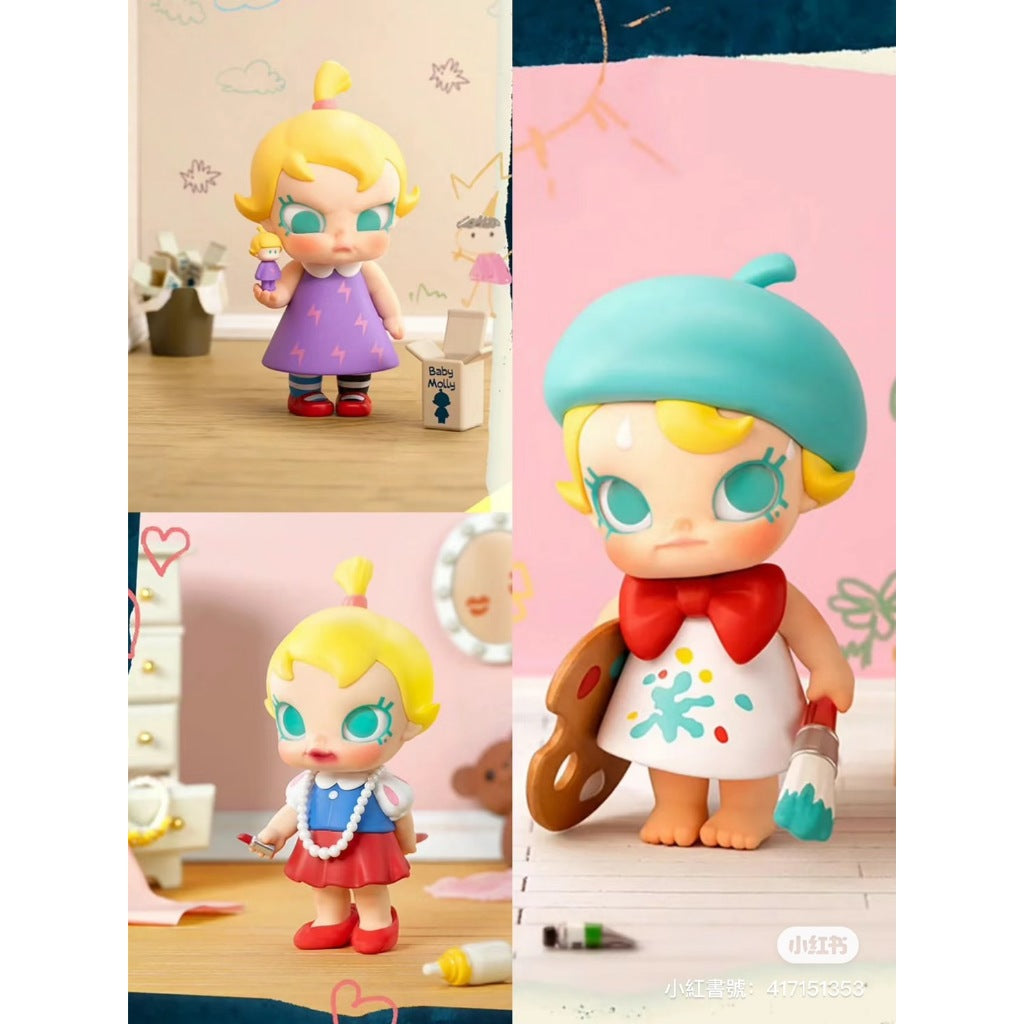 快速預購 🔥 MOLLY 當我三歲時 確認款 POPMART 泡泡瑪特 皇冠特大號 茉莉 公仔 盲盒 隱藏 太空初計畫