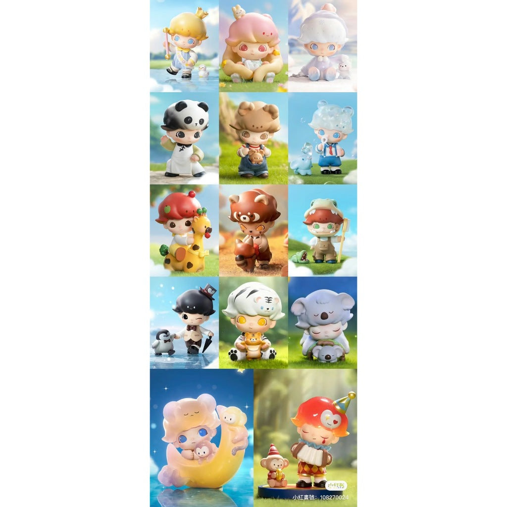 快速預購 ⚡ Dimoo 動物王國 確認款 小猴撈月 公仔 泡泡瑪特 pop mart 盲盒 溫暖北極熊 小熊奶爸 隱藏
