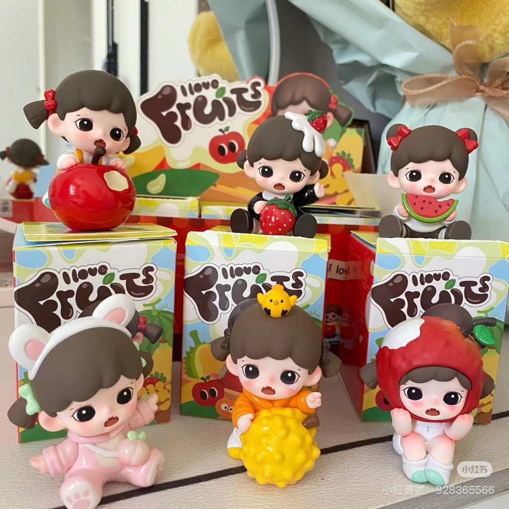 快速預購✅ Zoraa 我愛吃果果 系列 確認款 隱藏 TNT 蜜桃妹妹 盲盒 公仔 香蕉妹妹 禮物 水果 蘋果妹妹