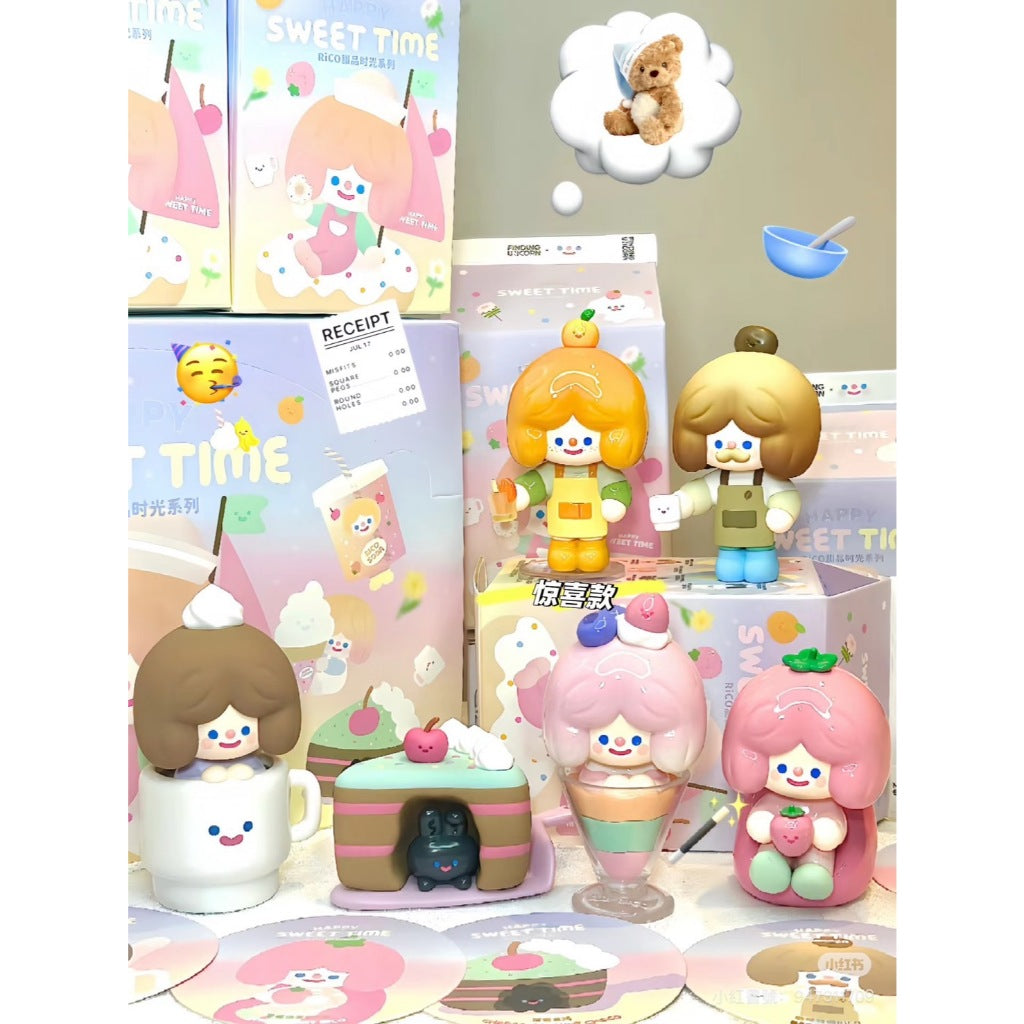 確認款 ✅ Rico 甜品時光  確認款  尋找獨角獸  隱藏  驚喜款  盲盒  公仔 小白瑞士捲 布丁派對 甜蜜花束