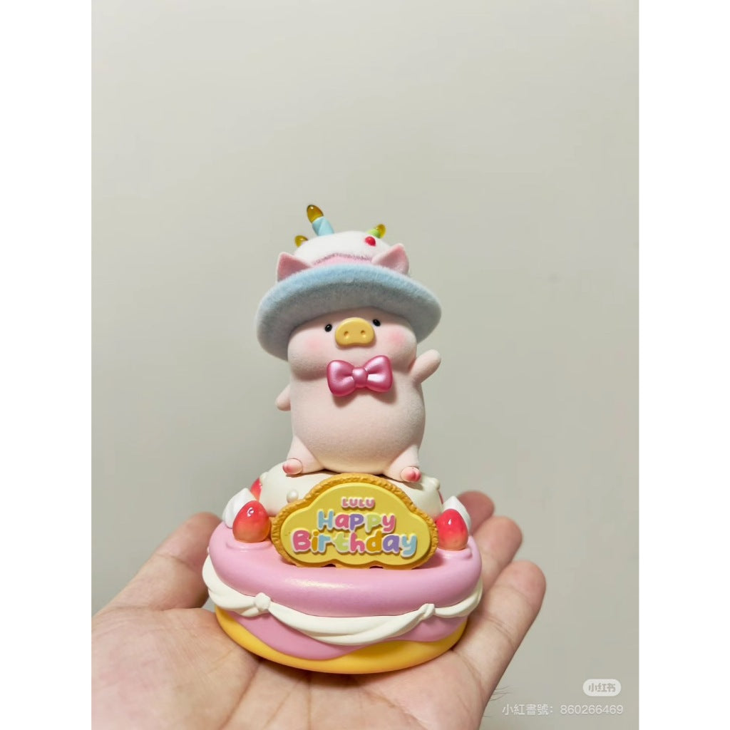 快速預購 ✅ Lulu豬 生日蛋糕套組 五周年紀念款3XL 五周年 罐頭豬 52toys 生日吊卡 公仔 盲盒 擺件