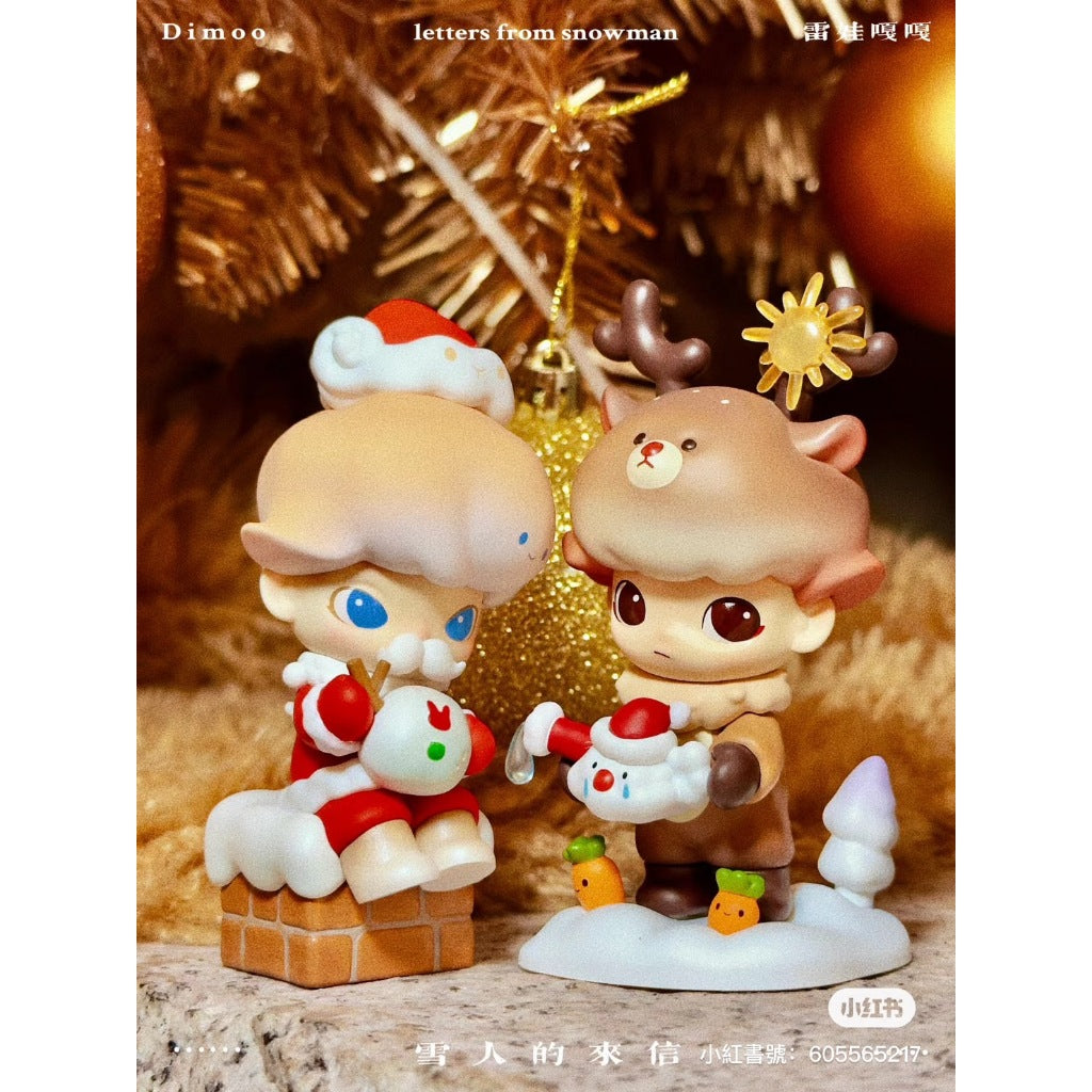 快速預購 ✅ Dimoo 雪人的來信 確認款 系列 盲抽 泡泡瑪特 popmart 聖誕 聖誕節 雪人 冬夜 盲盒 公仔