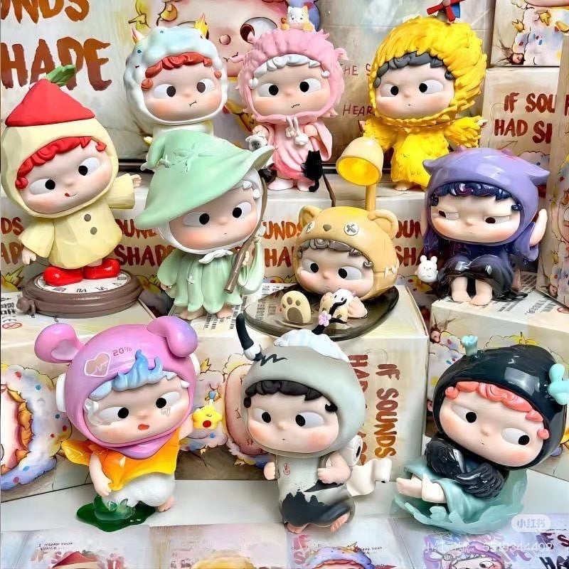 快速預購 ✅ 哦崽 OZAI 如果聲音也有形狀 確認款 黑玩 盲盒 公仔 heyone 隱藏 心跳的聲音 失落的聲音