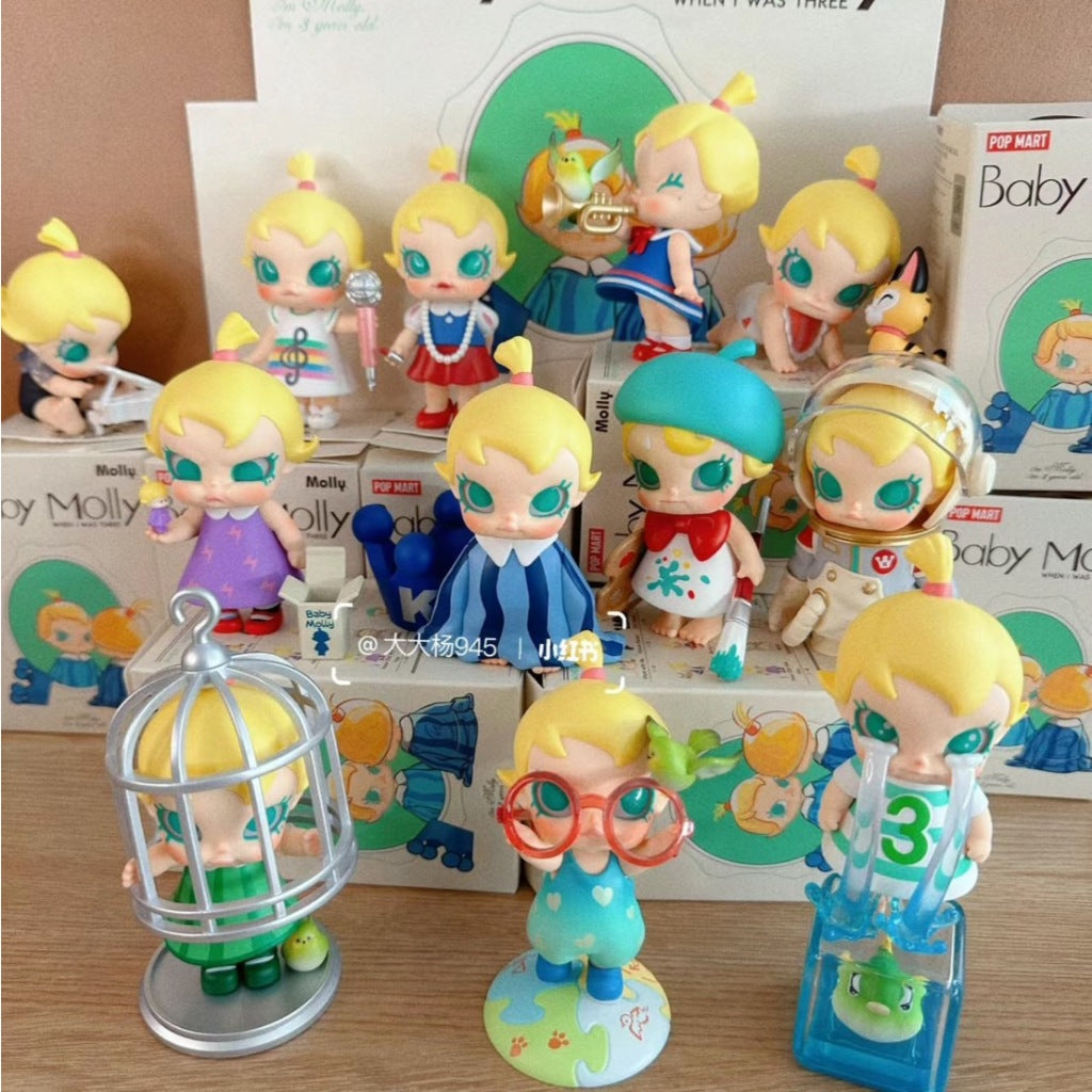 快速預購 🔥 MOLLY 當我三歲時 確認款 POPMART 泡泡瑪特 皇冠特大號 茉莉 公仔 盲盒 隱藏 太空初計畫