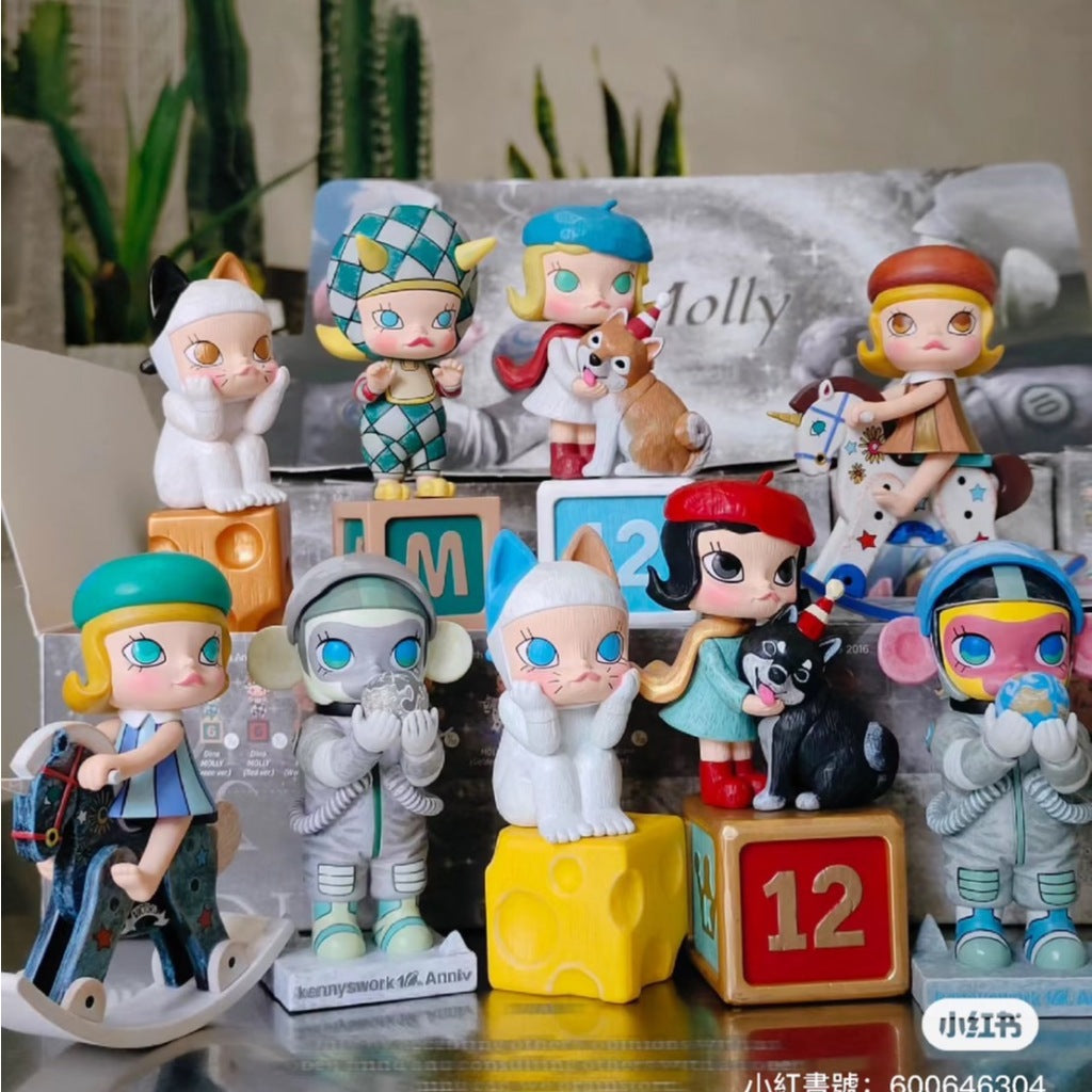 快速預購 ✅ Molly 雕塑系列經典回歸 盲盒 確認款 雕塑 茉莉小盜 molly和獨角獸 公仔 隱藏