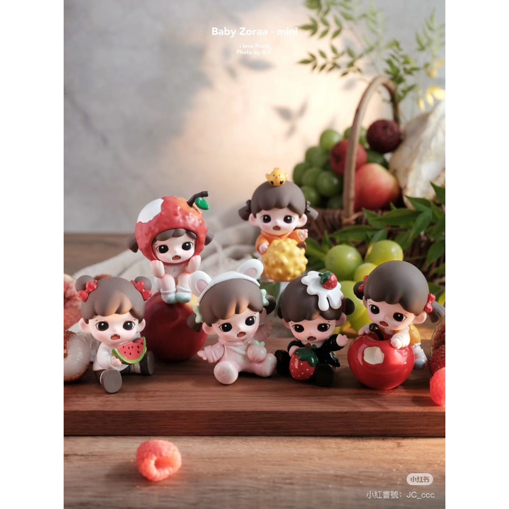 快速預購✅ Zoraa 我愛吃果果 系列 確認款 隱藏 TNT 蜜桃妹妹 盲盒 公仔 香蕉妹妹 禮物 水果 蘋果妹妹