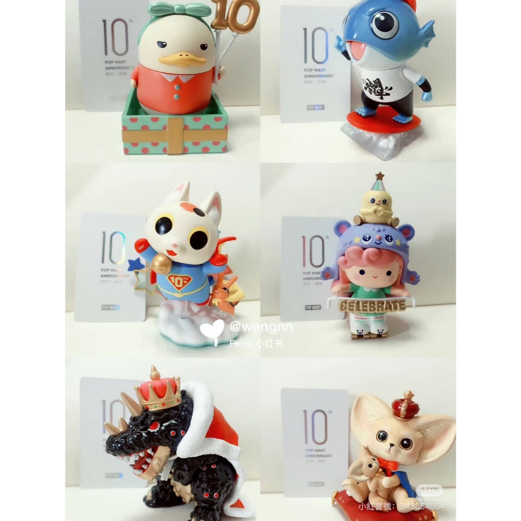 快速預購 ⚡️ 泡泡瑪特 十週年 pop mart  dimoo molly labubu pucky 盒玩 公仔 盲盒