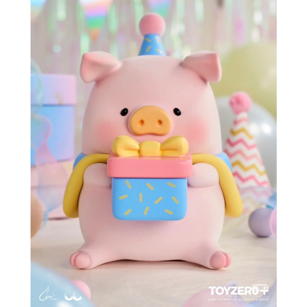 快速預購 ✅ Lulu豬 生日蛋糕套組 五周年紀念款3XL 五周年 罐頭豬 52toys 生日吊卡 公仔 盲盒 擺件