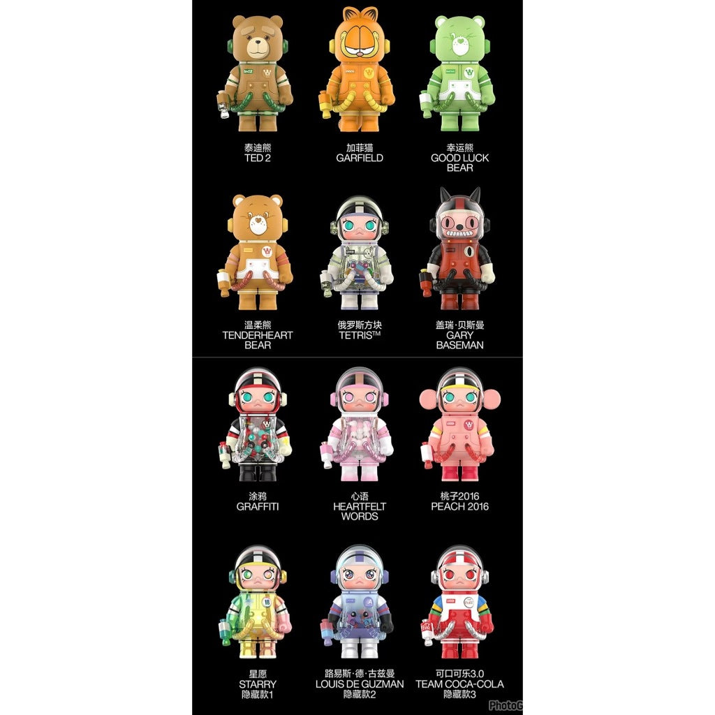 快速預購 ✅ Molly 100% 三代 泰迪熊 加菲貓 3代 泡泡瑪特 MEGA SPACE 100% 確認款 宇航員