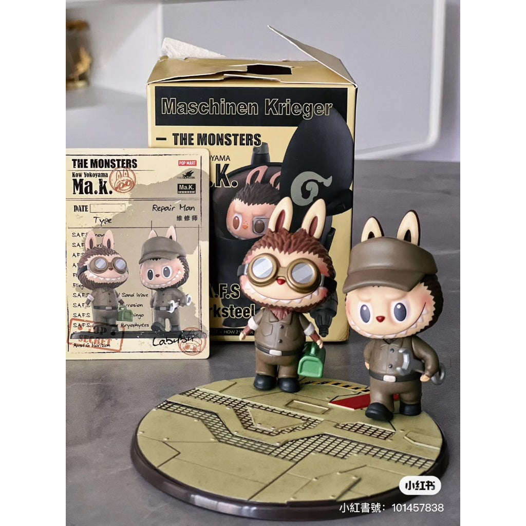 快速預購 ✅ Labubu 橫山宏 Ma.k 確認款 隱藏 泡泡瑪特 維修師 拉布布 盲盒 機器人 公仔 雪人 薄暮