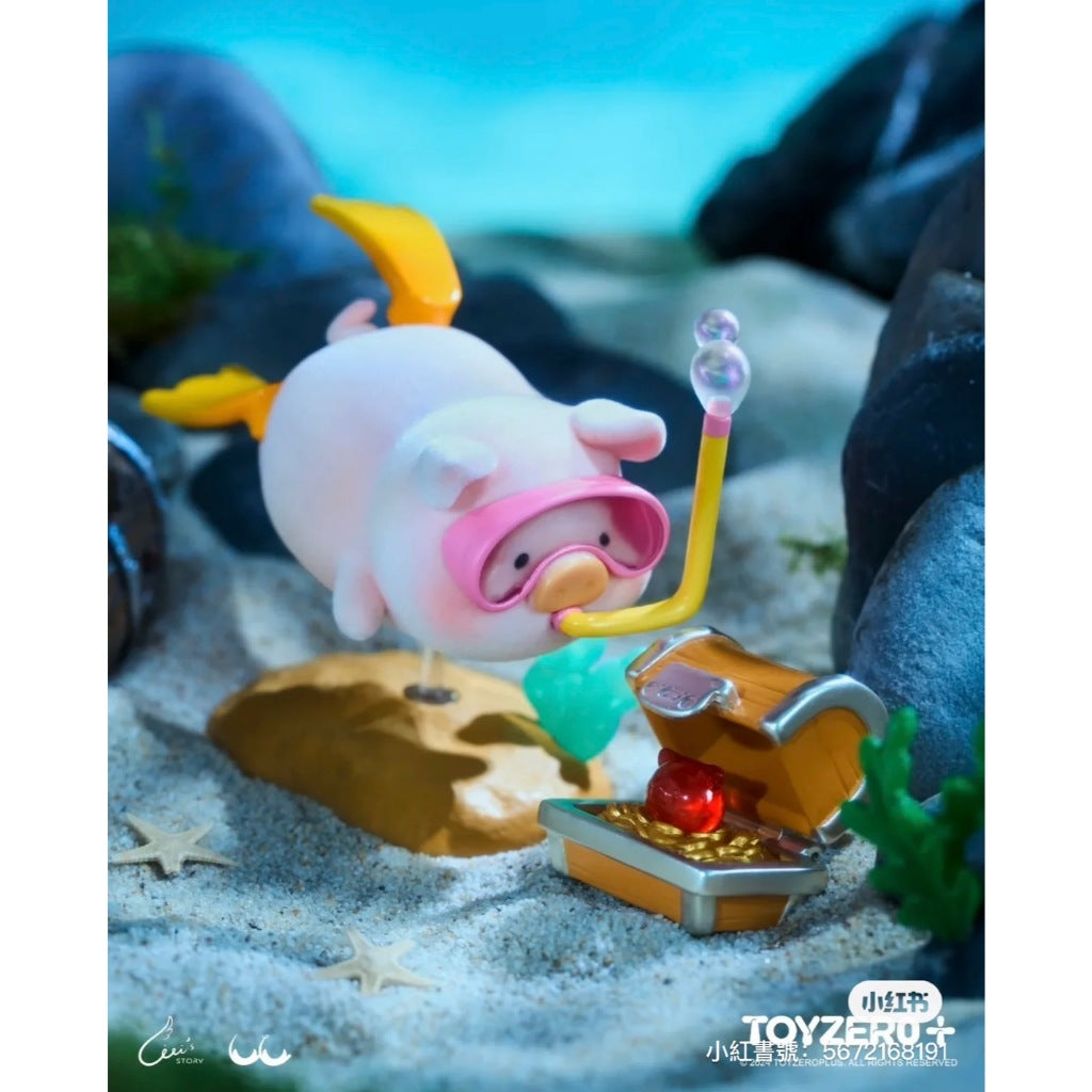 快速預購 ⚡ Lulu豬 海洋 系列 罐頭豬 確認款 52TOYS 美人魚 公仔 盲盒 隱藏 漂流瓶 鯨魚氣球 海報