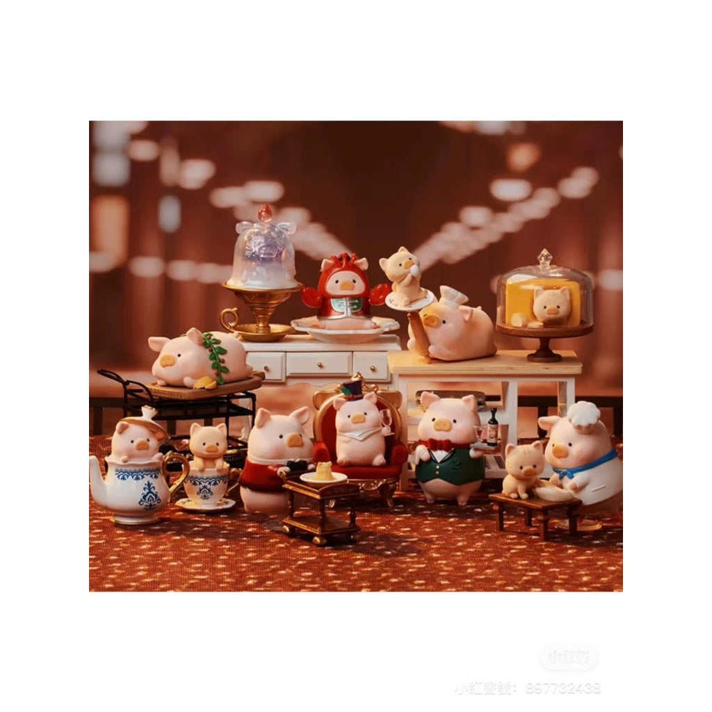 快速預購 📣 Lulu豬 五星餐廳 公仔 盲盒 隱藏款 確認款 端盒 一中盒 52toys 匠心製作 美食家 餐後茶飲