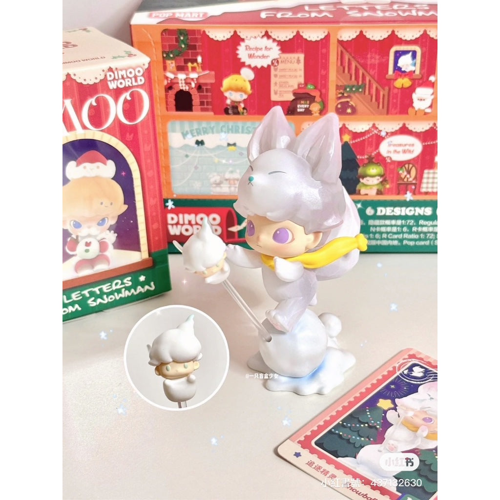 快速預購 ✅ Dimoo 雪人的來信 確認款 系列 盲抽 泡泡瑪特 popmart 聖誕 聖誕節 雪人 冬夜 盲盒 公仔
