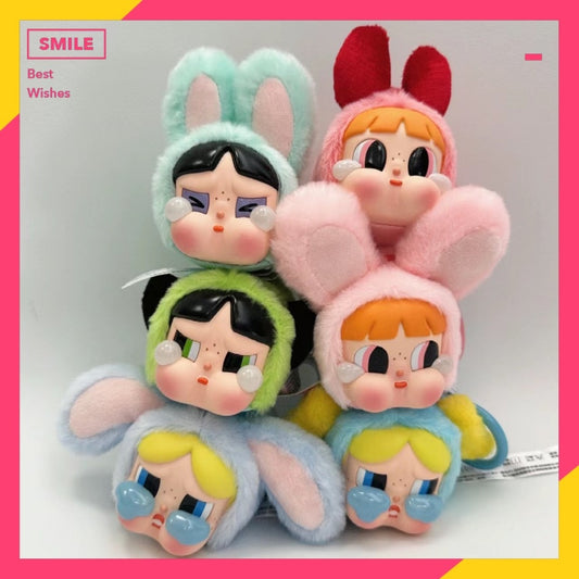 快速預購 ✅ CRYBABY 搪膠臉 飛天小女警 毛絨 盲盒 掛件 POPMART 泡泡瑪特 花花兔 毛毛兔 吊飾 娃娃