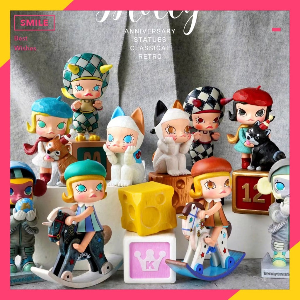 快速預購 ✅ Molly 雕塑系列經典回歸 盲盒 確認款 雕塑 茉莉小盜 molly和獨角獸 公仔 隱藏