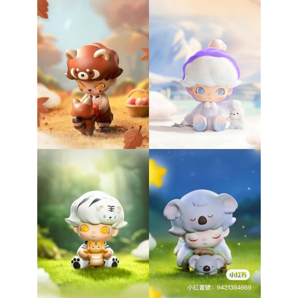 快速預購 ⚡ Dimoo 動物王國 確認款 小猴撈月 公仔 泡泡瑪特 pop mart 盲盒 溫暖北極熊 小熊奶爸 隱藏