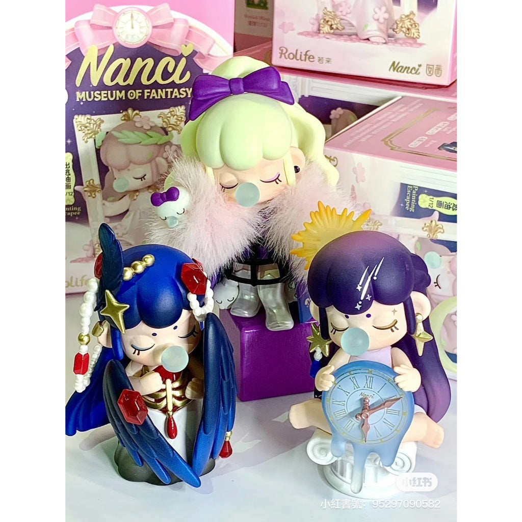 快速預購 ⚡ Nanci 幻想博物館 若來 出逃油畫 公仔 盲盒 人魚貝殼 隱藏 確認款 rolife 囡茜 發條舞者