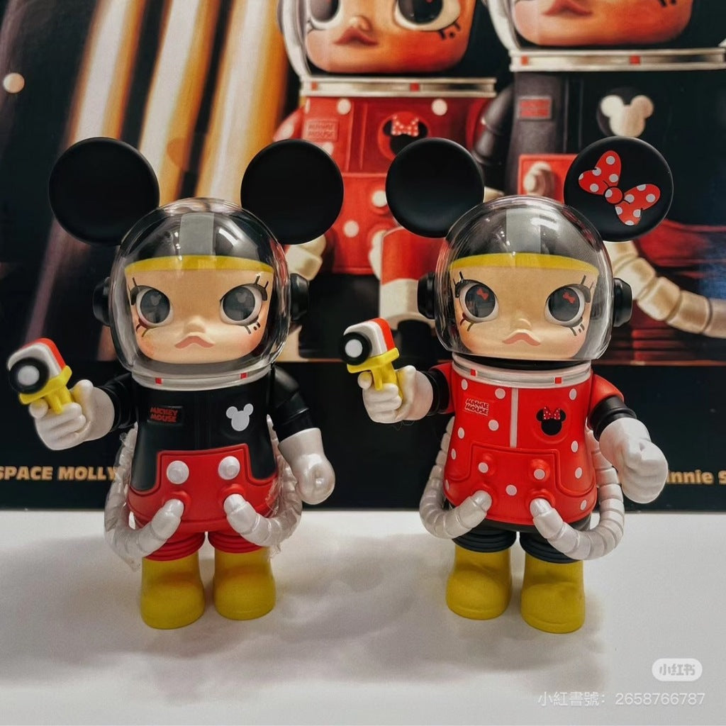 快速預購 ✅ Molly 100% 吊卡 米奇米妮 星河動力航天 唐老鴨 瘋狂動物城 泡泡瑪特 宇航員 公仔 動物方城市