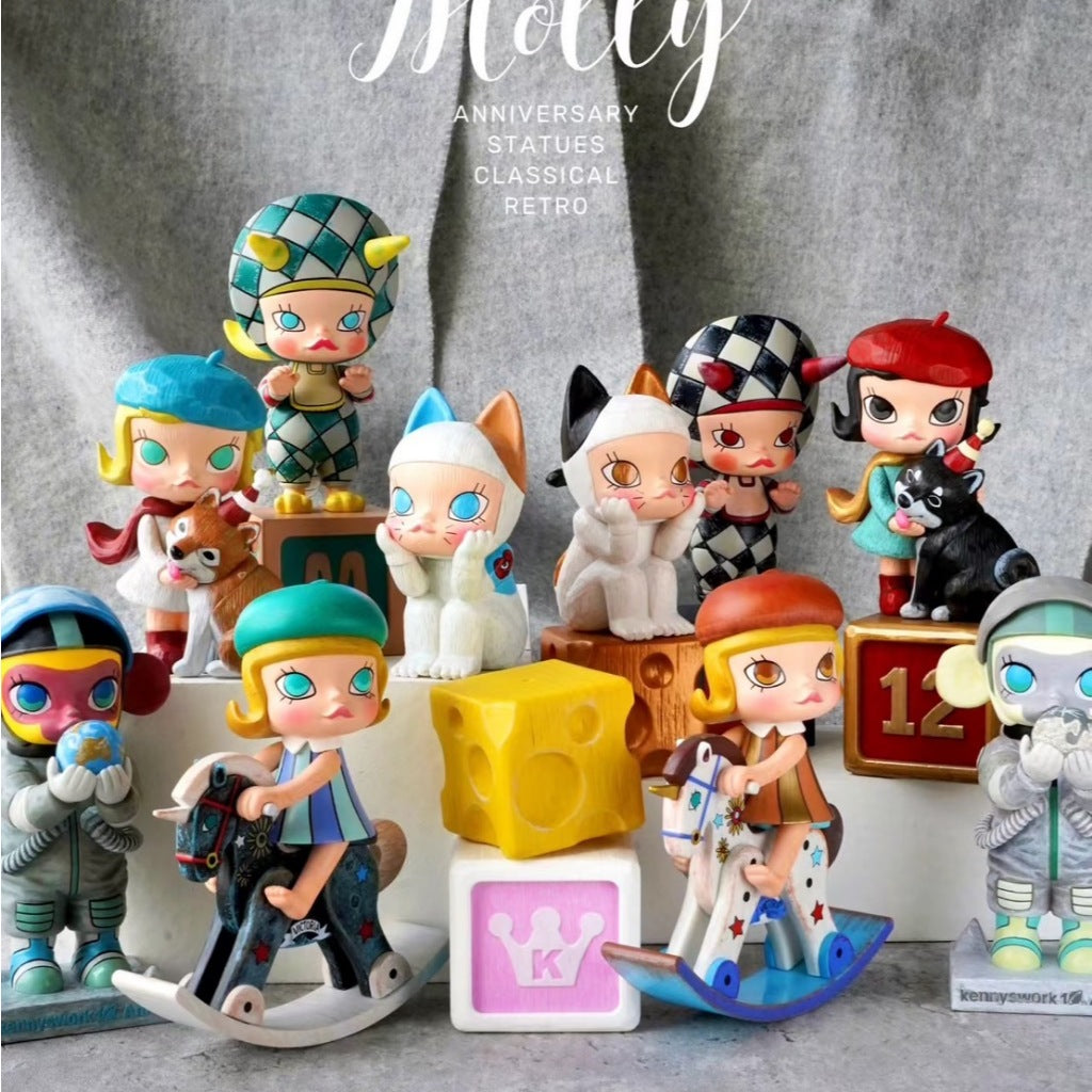 快速預購 ✅ Molly 雕塑系列經典回歸 盲盒 確認款 雕塑 茉莉小盜 molly和獨角獸 公仔 隱藏