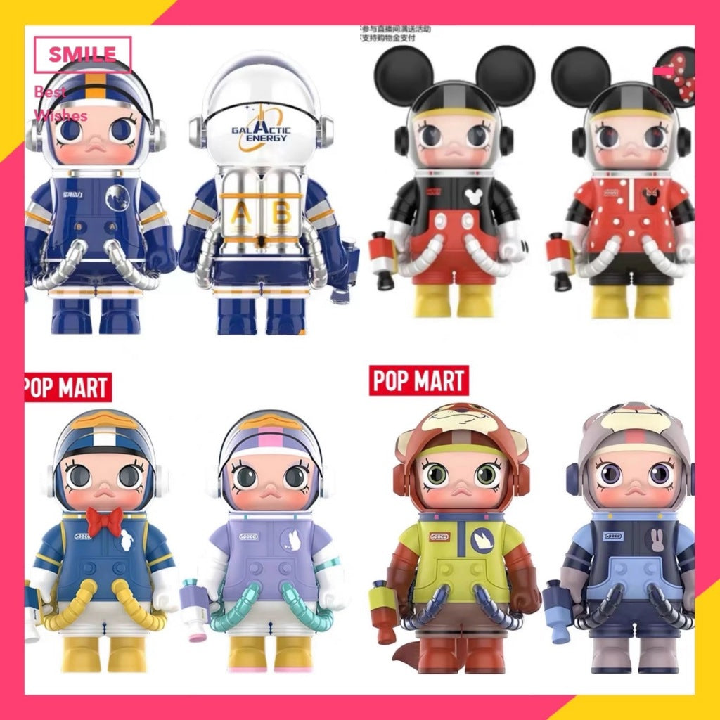 快速預購 ✅ Molly 100% 吊卡 米奇米妮 星河動力航天 唐老鴨 瘋狂動物城 泡泡瑪特 宇航員 公仔 動物方城市