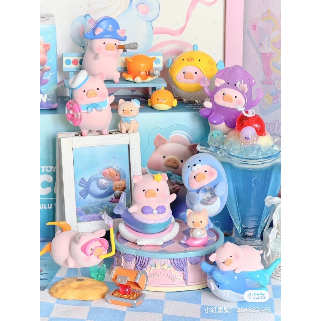 快速預購 ⚡ Lulu豬 海洋 系列 罐頭豬 確認款 52TOYS 美人魚 公仔 盲盒 隱藏 漂流瓶 鯨魚氣球 海報