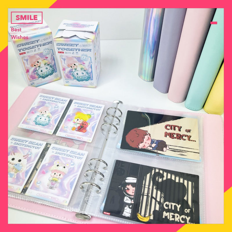 現貨優惠 ⚡️ 泡泡瑪特 4宮格 A5 集卡冊 身分卡 動漫卡牌 鬼滅 卡冊 收集本 追星卡 收藏冊 卡片 公仔 手帳冊